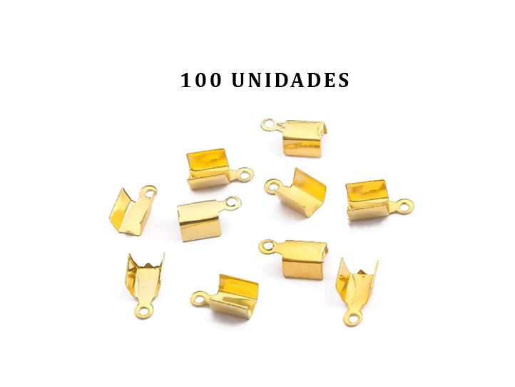 Apretacordon de Metal Color Dorado